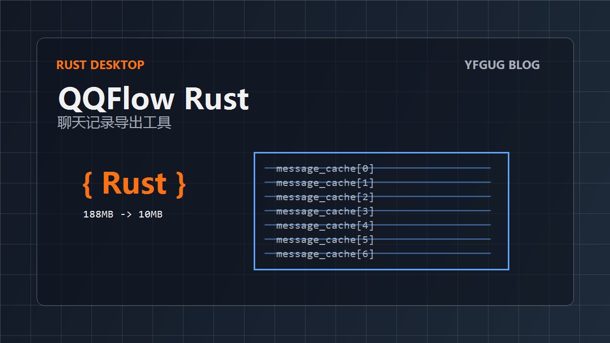 Rewrote QQFlow in Rust, from 188MB to 10MB